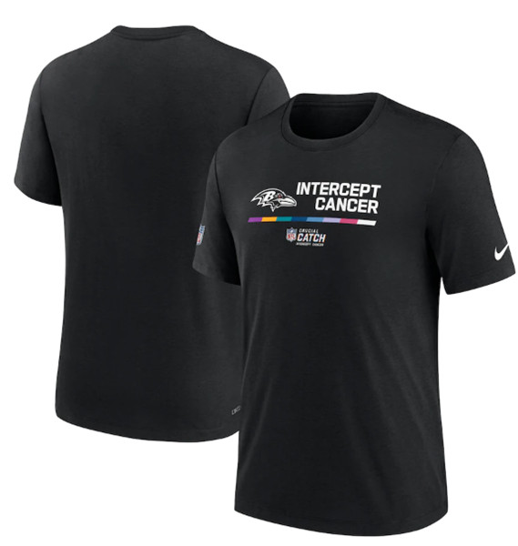 Men's Baltimore Ravens Black 2022 Crucial Catch Performance T-Shirt